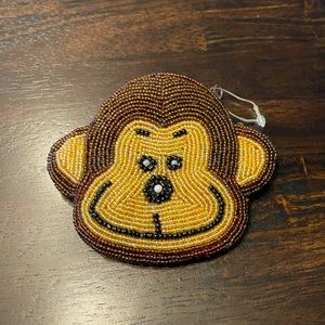 Beaded Monkey Coin Purse